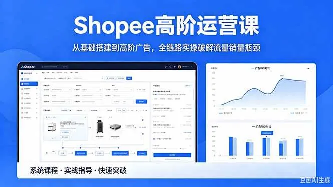 （18499期）Shopee高阶运营课-2026年5月更新，从基础搭建到高阶广告，全链路实操破解流量销量瓶颈-33资源网