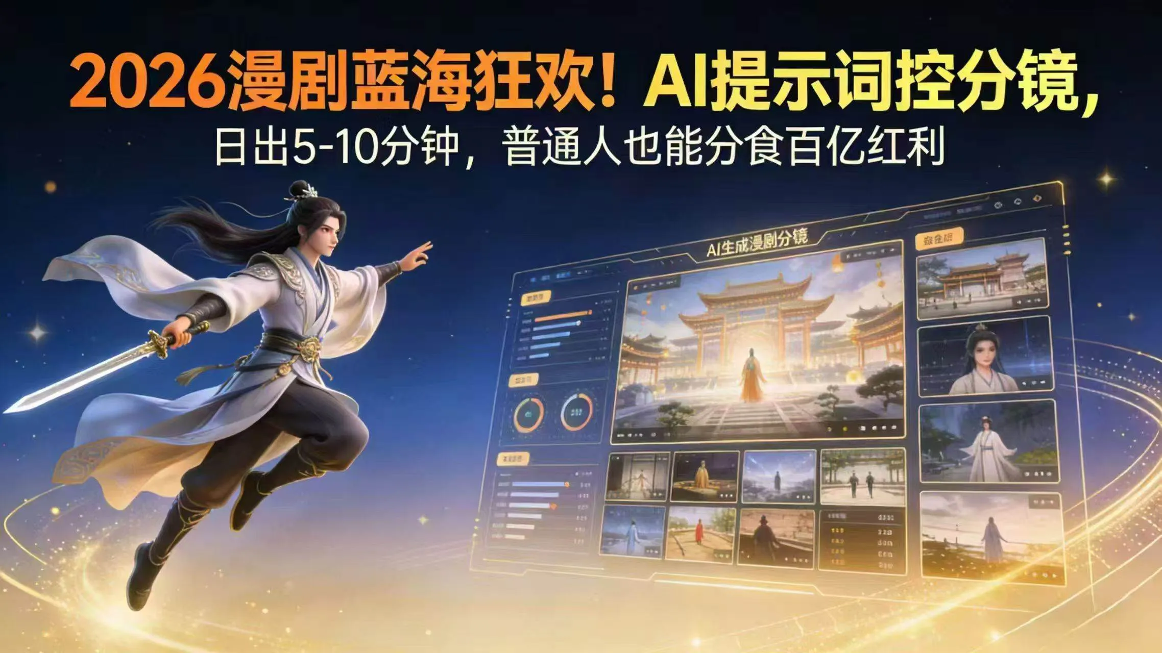 （17734期）2026漫剧红利实锤！ AI 提示词控分镜， 普通人也能轻松月入过万-33资源网