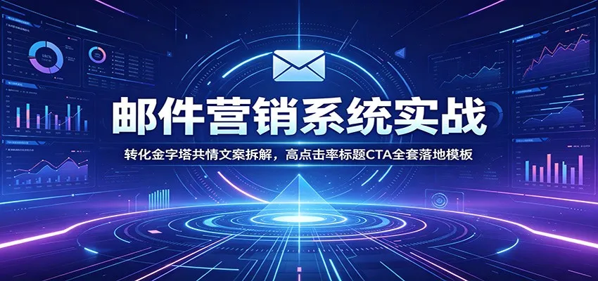 邮件营销系统实战:转化金字塔共情文案拆解,高点击率标题CTA全套落地模板 邮件营销系统实战:转化金字塔共情文案拆解,高点击率标题CTA全套落地模板