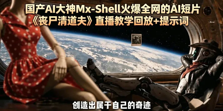 国产AI大神Mx-Shell火爆全网的AI短片《丧尸清道夫》直播教学回放+提示词-33资源网