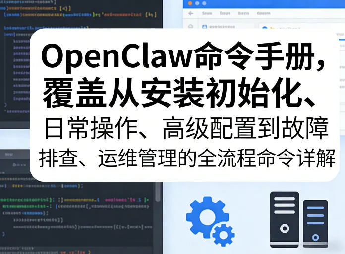 OpenClaw命令手册，覆盖从安装初始化、日常操作、高级配置到故障排查、运维管理的全流程命令详解-33资源网