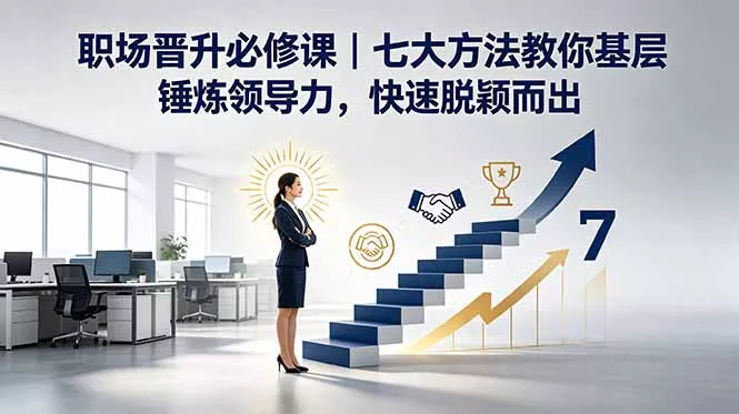付费文章：职场晋升必修课｜七大方法教你基层锤炼领导力，快速脱颖而出-33资源网
