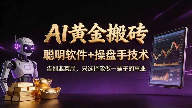 （17792期）A1黄金搬砖 聪明软件+操盘手技术 告别韭菜局，小白也可以轻松上手日赚50-100U-33资源网