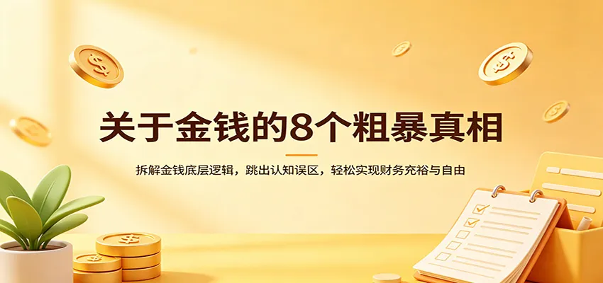 关于金钱的8个粗暴真相：拆解金钱底层逻辑，跳出认知误区，轻松实现财务充裕与自由-33资源网