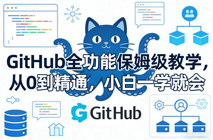 GitHub全功能保姆级教学，从0到精通，小白一学就会-33资源网