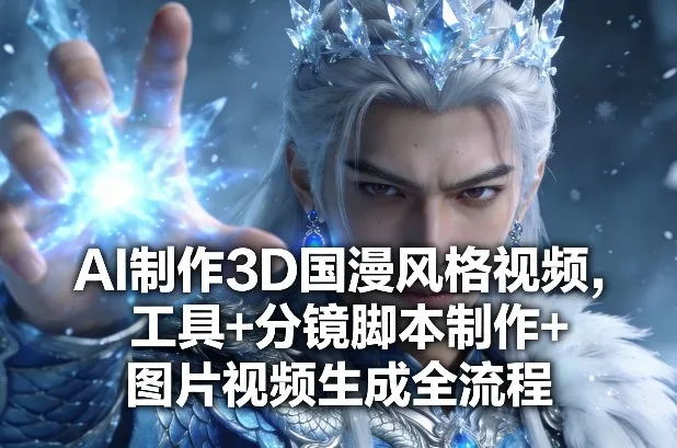 AI制作3D国漫风格视频，工具+分镜脚本制作+图片视频生成全流程-33资源网
