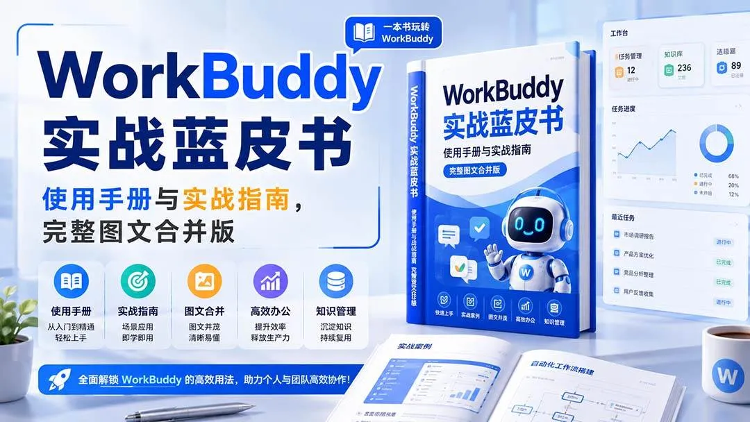 (20106期)WorkBuddy实战蓝皮书,使用手册与实战指南,完整图文合并版-33资源网
