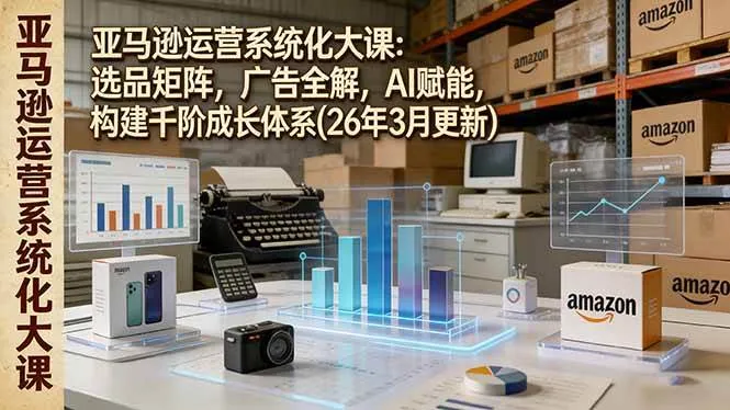 （17622期）亚马逊运营系统化大课：选品矩阵，广告全解，AI赋能，构建千阶成长体系(26年3月更新)-33资源网