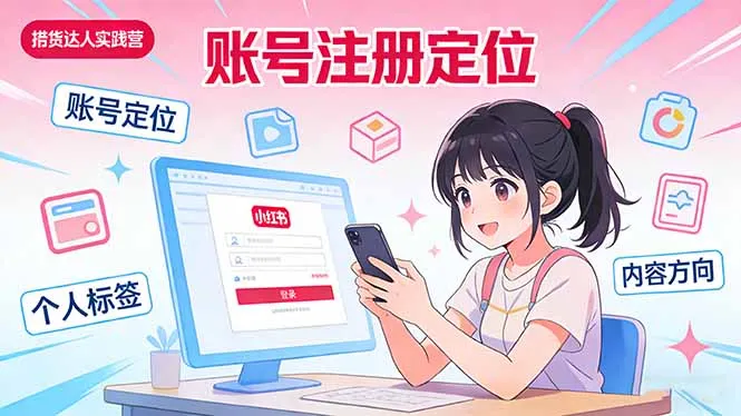 小红书带货达人实战营：账号注册定位、内容创作、选品策略、带货技巧、流量运营等-33资源网