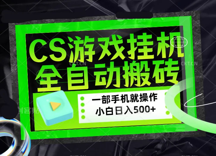 CSGO游戏挂机捡漏搬砖，超稳定的项目，带领1000+小白实现日入500+，数据可视频验证-33资源网