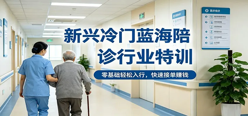 新兴冷门蓝海陪诊行业特训，零基础轻松入行，快速接单赚钱-33资源网