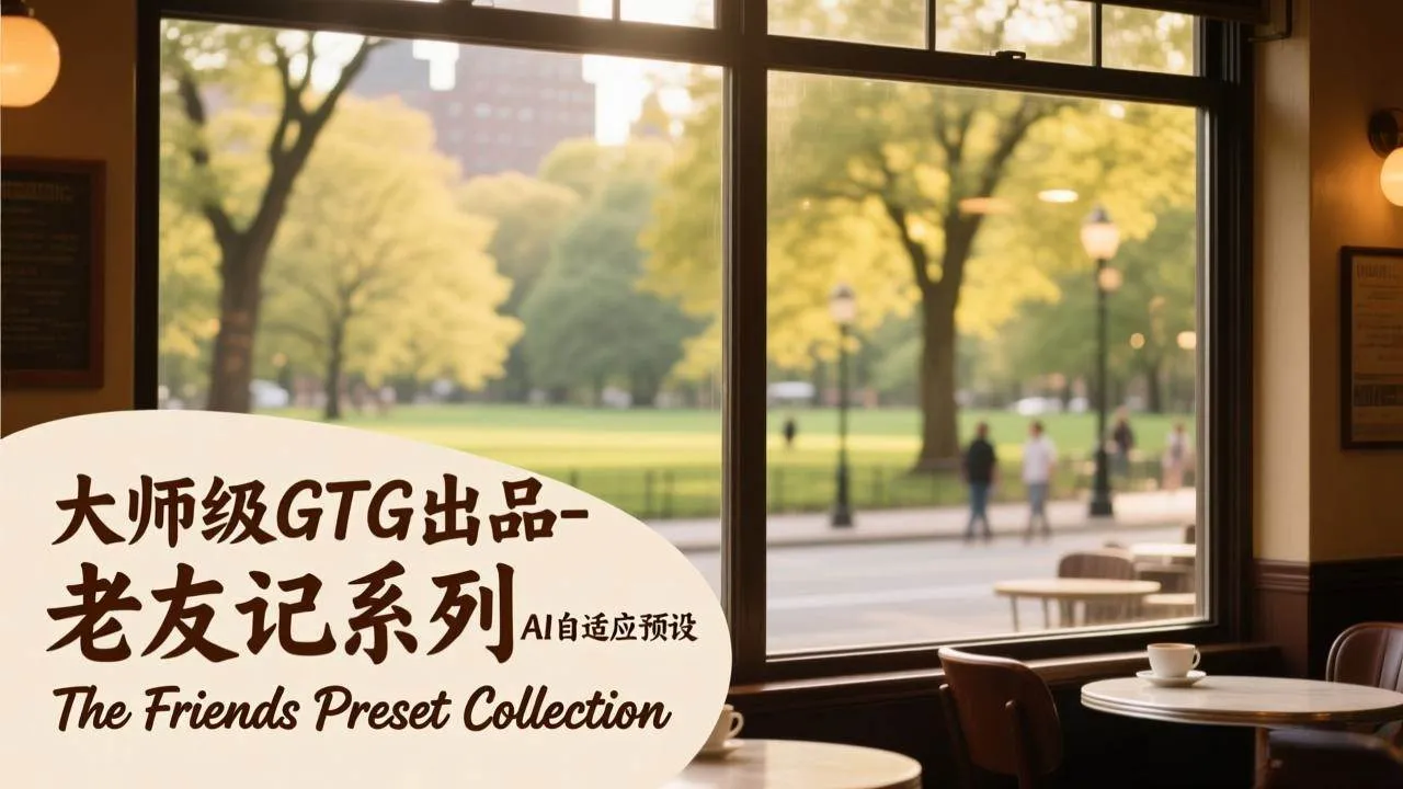 (17403期)大师级GTG出品-老友记系列AI自适应预设The Friends Preset Collection (17403期)大师级GTG出品-老友记系列AI自适应预设The Friends Preset Collection