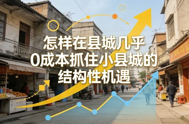 付费文章：怎样在县城几乎0成本抓住小县城的结构性机遇-33资源网
