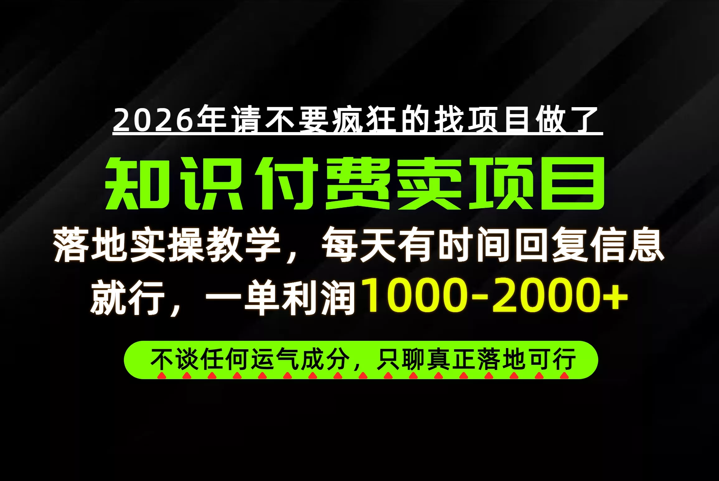 为什么做项目总是被割,为什么卖项目月入10w+,我们普通人应该怎么真正开始赚钱?-33资源网