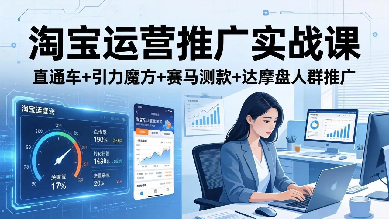 淘宝运营推广实战课(更新26年4月-33资源网