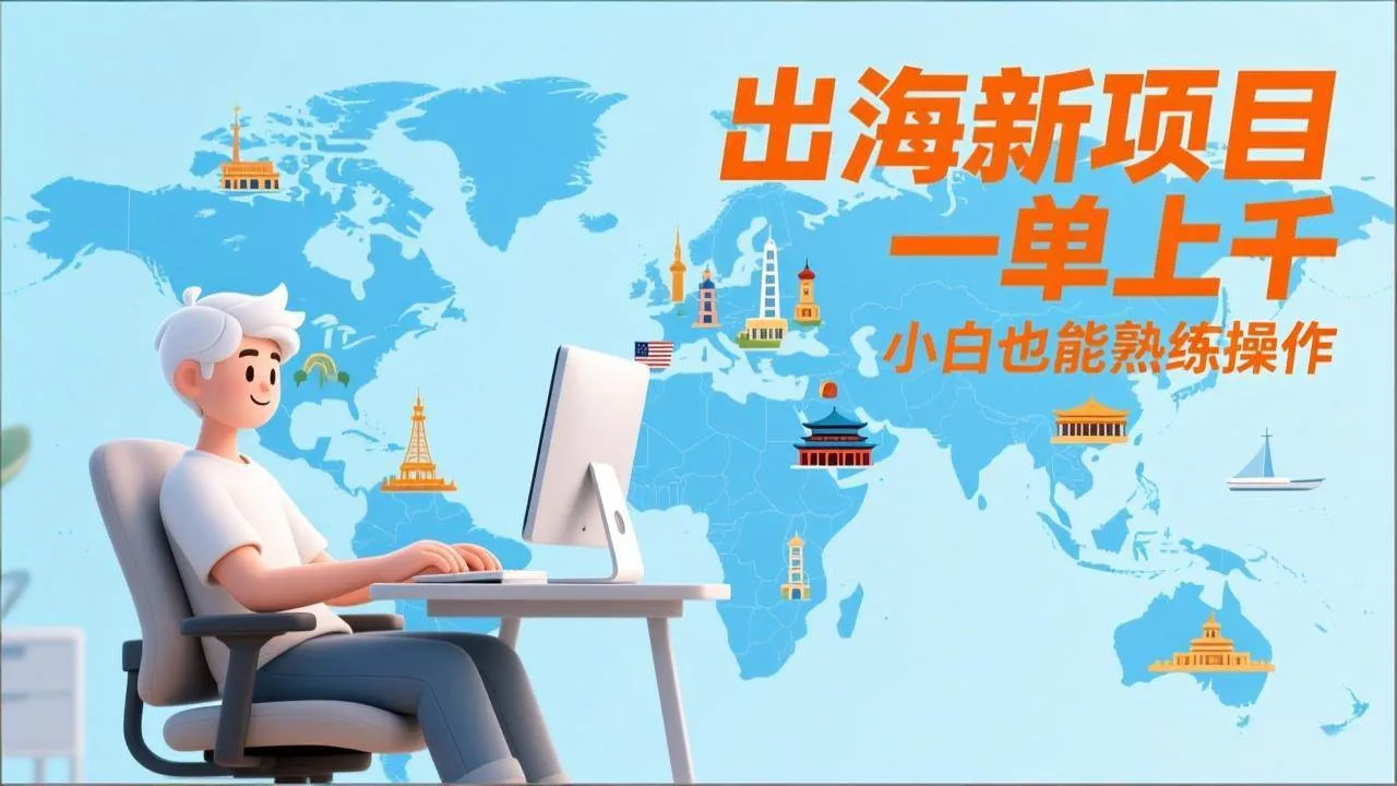 （17534期）出海新项目，一单上千，小白也能熟练操作-33资源网