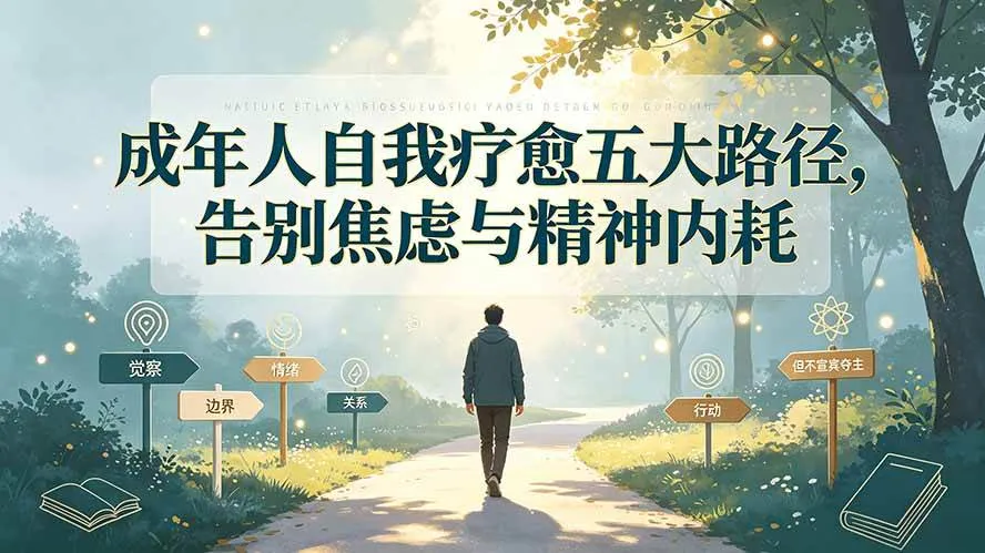 （19516期）付费文章：成年人自我疗愈五大路径，告别焦虑与精神内耗-33资源网