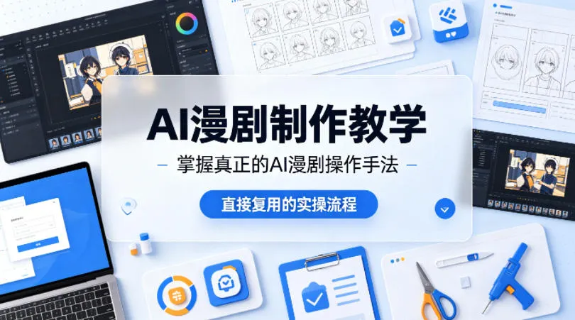 AI漫剧制作教学，带你掌握真正的AI漫剧操作手法，直接复用的实操流程-33资源网