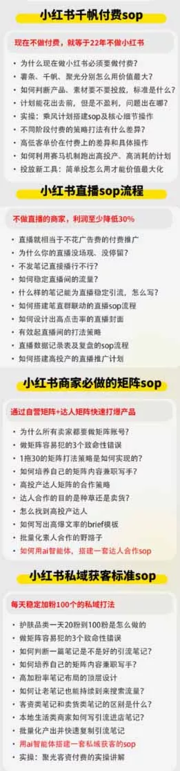 小红书高利润AI经营课2026年7.18-20：起号+爆文+付费+达人+私域，利用AI与SOP实现团队人效翻倍增长-33资源网