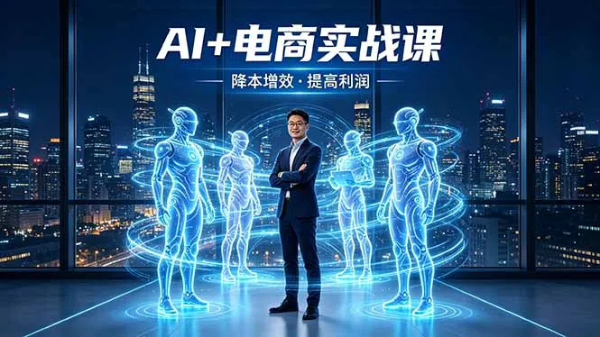 AI+电商实战课，1人+N个AI 智能体，把SOP变AI员工，实现降本增效提高利润-33资源网