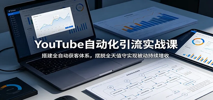 YouTube自动化引流实战课:搭建全自动获客体系,摆脱全天值守实现被动持续增收-33资源网