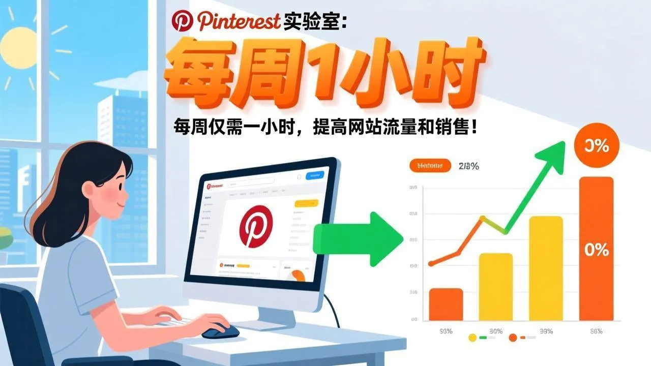 （17505期）Pinterest实验室：每周仅需一小时，提高网站流量和销售！-33资源网