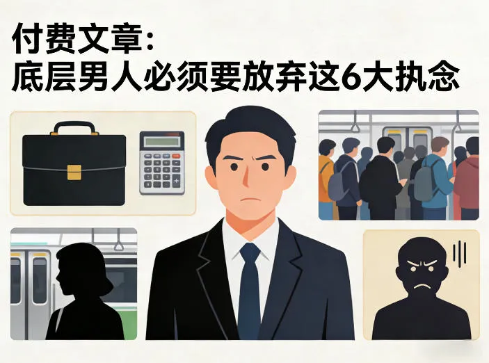付费文章：底层男人必须要放弃这6大执念-33资源网