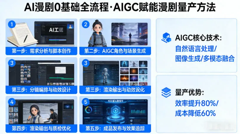 AI漫剧0基础全流程，快速掌握AIGC赋能的漫剧量产方法-33资源网