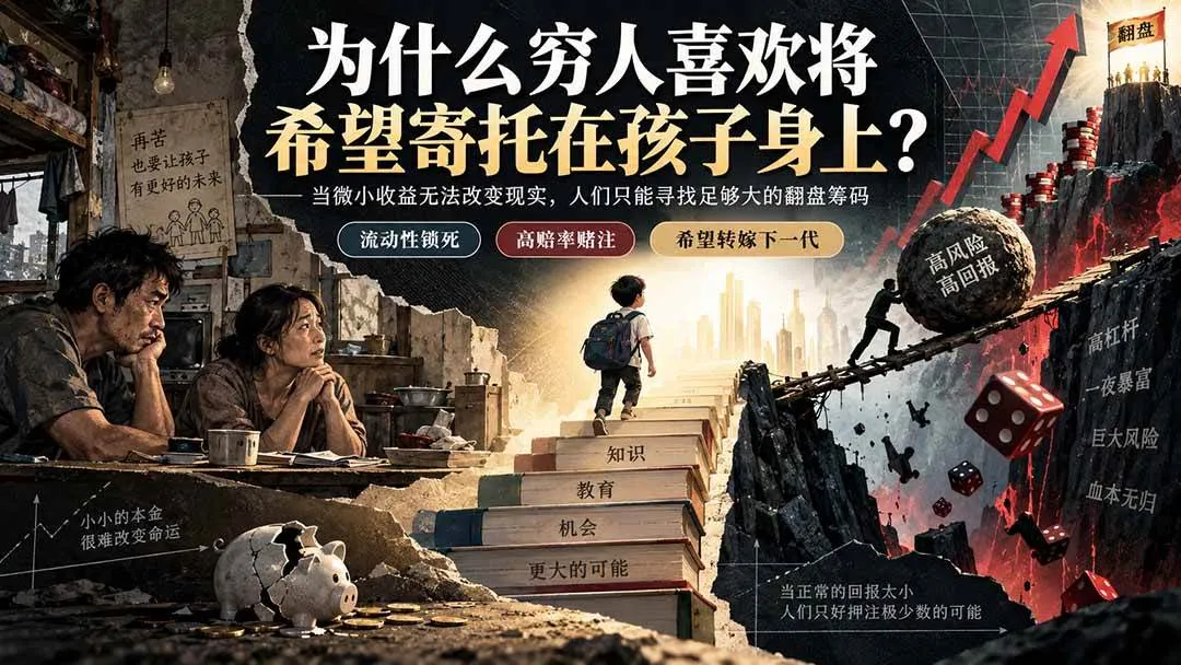 （20318期）社群精品文章：为什么穷人喜欢将希望寄托在孩子身上？-33资源网