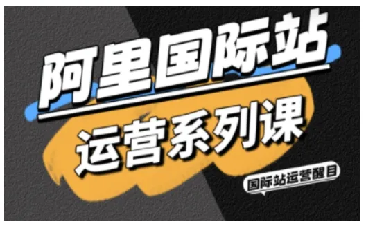 阿里国际站运营系列课，涵盖精准引流、直通车与全站推实战SOP，搭配AI效率工具包与高阶增长玩法（更新）-33资源网