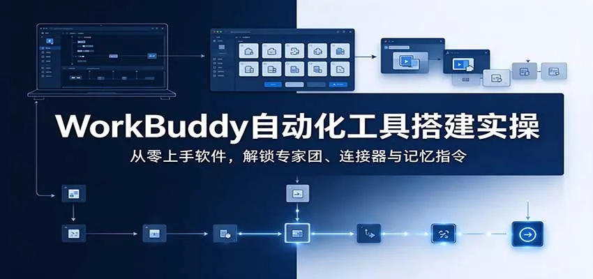 WorkBuddy自动化工具搭建实操:从零上手软件,解锁专家团、连接器与记忆指令-33资源网