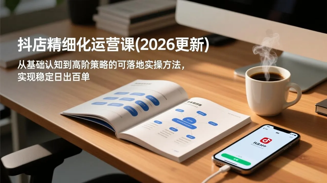 抖店精细化运营课(26年3月更新-33资源网