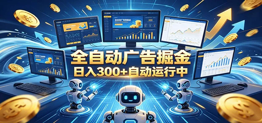 自动广告G机，日入300+，正规平台，广告浏览获益，时间自由，适合各类人群日常增收-33资源网