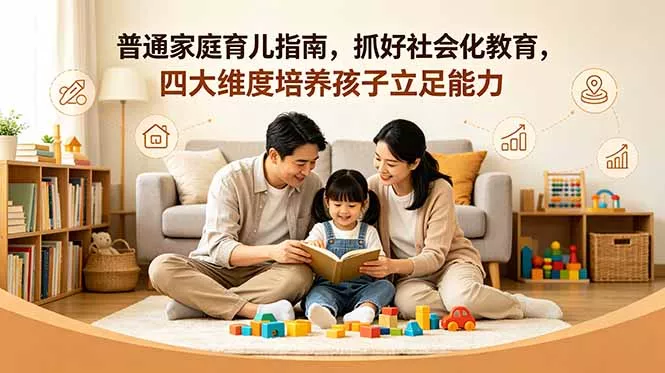 付费文章：普通家庭育儿指南，抓好社会化教育，四大维度培养孩子立足能力-33资源网