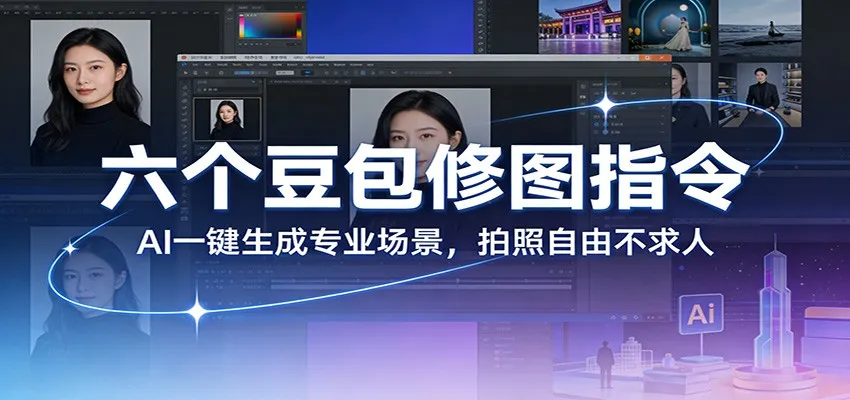 六个豆包修图指令：AI 一键生成专业场景，拍照自由不求人-33资源网