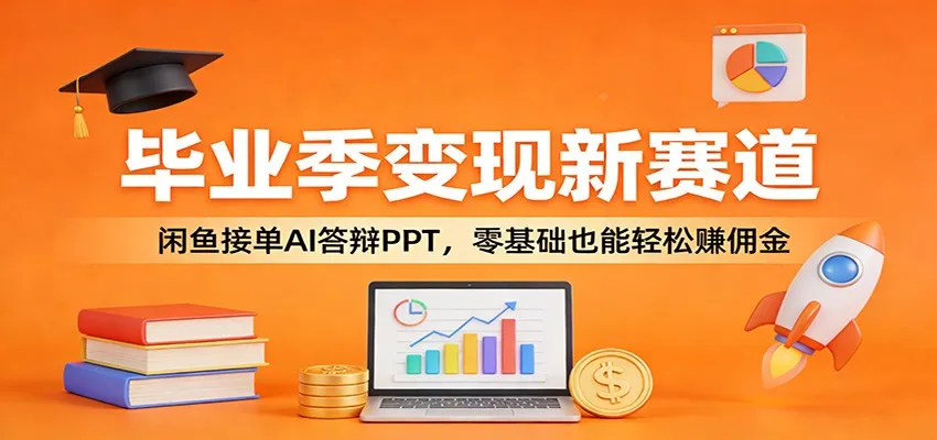 毕业季变现新赛道：闲鱼接单AI答辩PPT，零基础也能轻松赚佣金-33资源网
