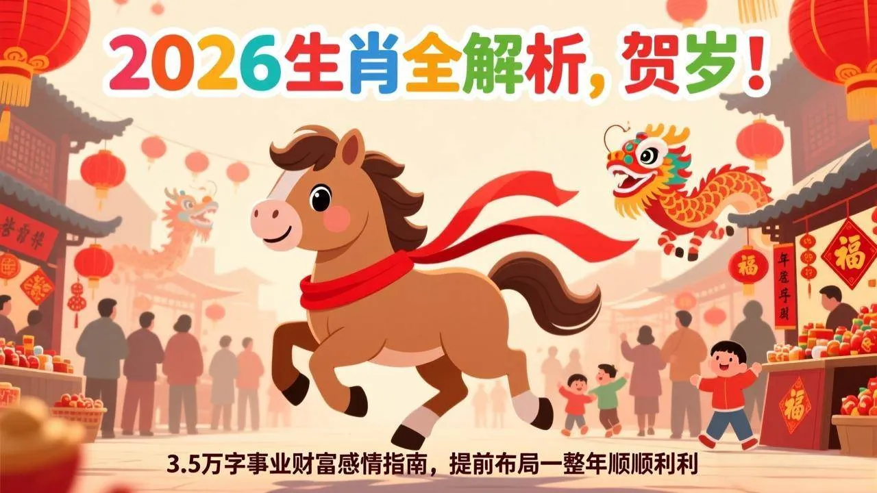 （17428期）付费文章：贺岁！2026生肖全解析，3.5万字事业财富感情指南，提前布局一整年顺顺利利-33资源网