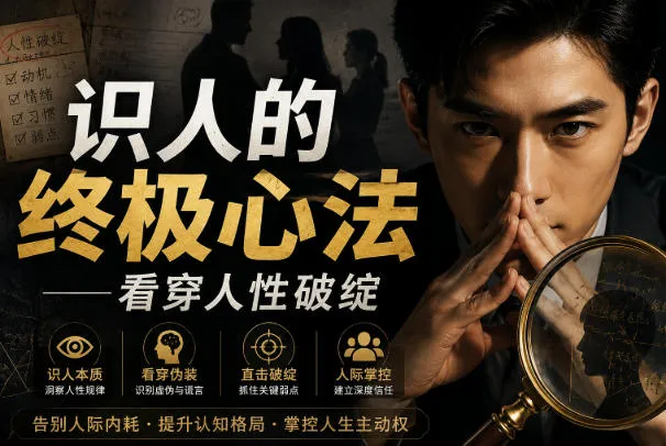 付费文章：识人的终极心法——看穿人性破绽-33资源网