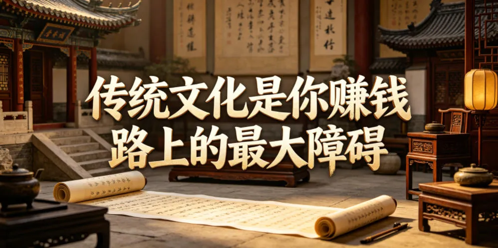 付费文章:传统文化是你賺钱路上的最大障碍-33资源网