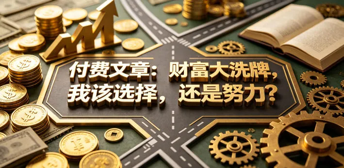 付费文章：财富大洗牌，我该选择，还是努力？-33资源网