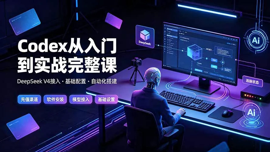 Codex从入门到实战完整课|充值·安装·接入DeepSeek,记忆·插件·Skill·CLI·MCP全拆解-33资源网