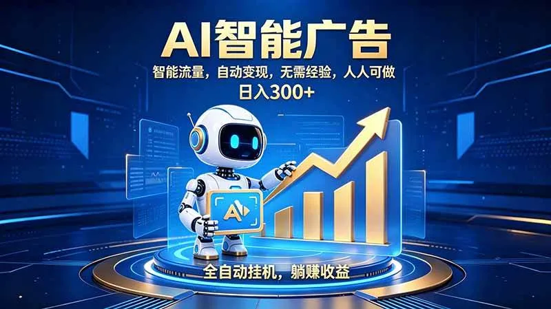 (19957期)轻资产新赛道,全自动AI广告,打造持续收益 (19957期)轻资产新赛道,全自动AI广告,打造持续收益