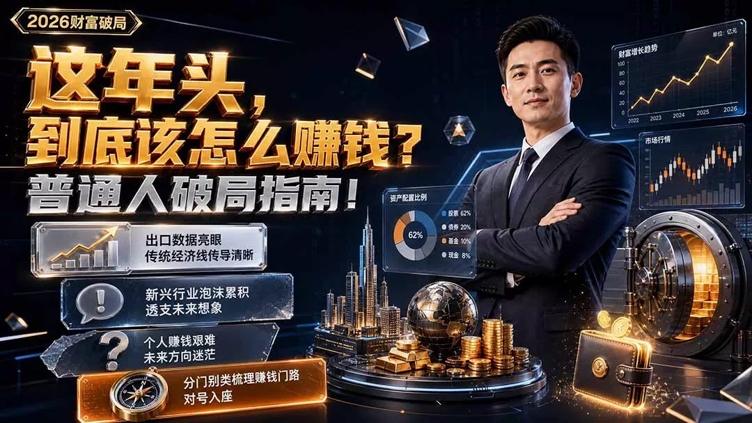付费文章:这年头,到底该怎么赚钱?普通人破局指南!-33资源网