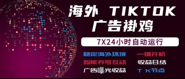 海外TikTok挂G流量变现,7X24自动运行,广告曝光收益,收益日结【揭秘】-33资源网