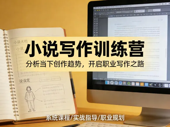 小说加写作训练营，带你分析如何在当下脱颖而出，开启你的职业创作之路-33资源网