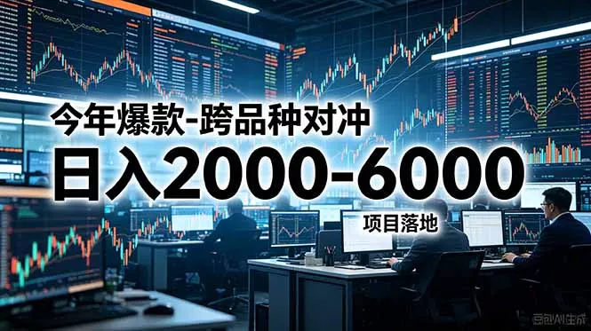 今年爆款-跨品种对冲日入2000-6000,项目落地!-33资源网