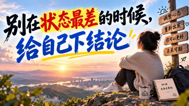 某公众号付费文章：别在状态最差的时候，给自己下结论-33资源网