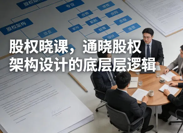 股权晓课，通晓股权架构设计的底层逻辑-33资源网