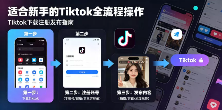 Tiktok下载注册发布，适合新手的Tiktok全流程操作-33资源网