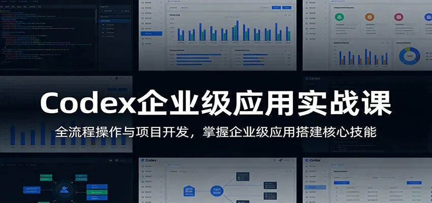 Codex企业级应用实战课：全流程操作与项目开发，掌握企业级应用搭建核心技能-33资源网